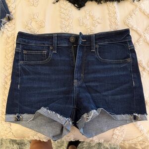 American Eagle Outfitters Dark Blue Jean Shorts